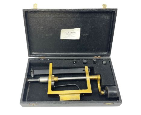 John Wild Clock mainspring winder in original fitted box.