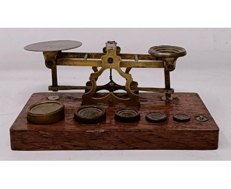 A set of postal scales, assorted boxes, two barometers and other items (2 boxes)