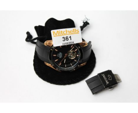 Jaguar Special Edition Swiss Made Automatic Sapphire gents wristwatch (strap removed)