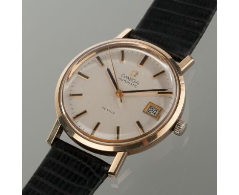 GENTLEMAN'S 1970s OMEGA DE VILLE AUTOMATIC WRISTWATCH
the champagne dial with baton numerals and date aperture at three, swee