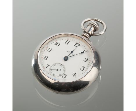 GENTLEMAN'S AGRICULTURAL INTEREST STERLING SILVER AND GOLD ROCKFORD POCKET WATCH
the white dial with Arabic numerals and subs