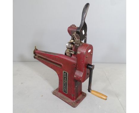 A Champion model H long-throat skiver.From the workshop of saddle maker Brian R. Borrer (Artistry in Leather), Beckley, East 