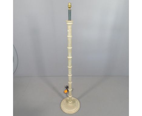 A modern composite standard lamp. H - 133cm. 