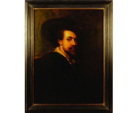 English School After Reubens. A 19th Century Oil on Canvas laid onto board: Self Portrait of the artist, 31½ ins x 23½ ins (8