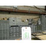 (Lot) Parts Cabinets w/ Misc. Contents
