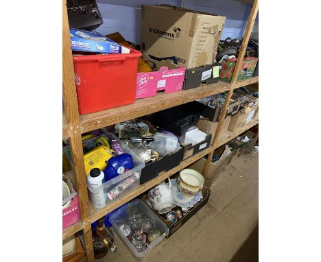 Ten boxes of assorted, vintage toys, china, glassware etc