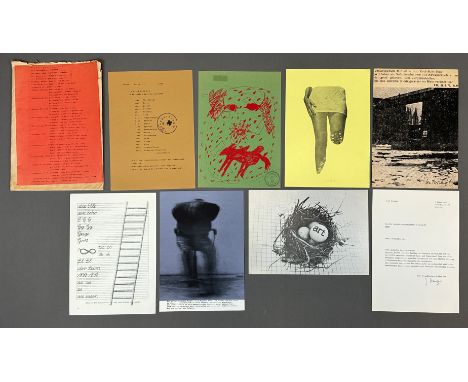 "Marksgrafik". 1972. art intermedia - Edition.Circa 29,8 cm x 21 cm. Offset-Lithographien. 8 von 10 Tafeln in Kuvert. Bestehe