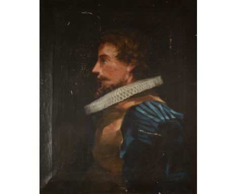 Portrait of a 17th century gentleman Oil on canvas 75 x 63cm
