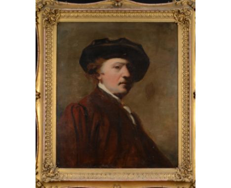 Self Portrait of Sir Joshua ReynoldsA copy of the originalOil on canvas 60 x 50cm   Condition report:  Some paint loss to the