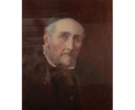 HENRY TERRY Portrait of an elderly gentleman Watercolour Signed 45 x 37cm