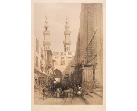 * Roberts (David). Sketches in Egypt &amp; Nubia parts IX - XXI, 1847 - 48, 11 parts bound in 7, containing 1 title page, 1 f
