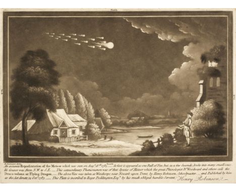 * Robinson (Henry). An accurate Representation of the Meteor which was seen on Augt. 18th 1783. - At first it appeared as one