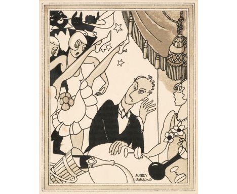 * Hammond (Aubrey, 1893-1940). The London Scene, "A Cabaret Show", print on paper, image size 15.5 x 12.5cm, unframed, togeth