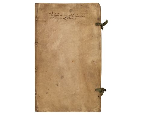 Paper - Handmade. A folio volume of blank handmade paper, late 17th century, blank volume containing 178 leaves (including fr