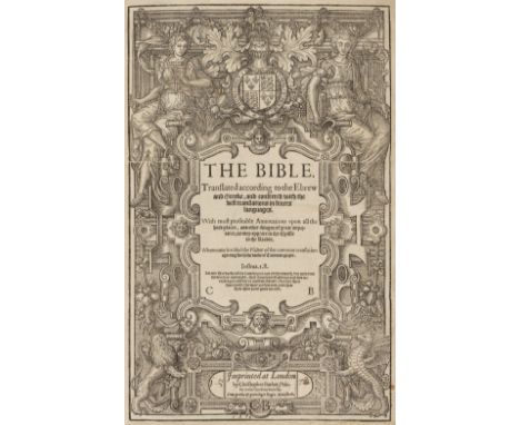 Bible [English]. The Bible. Translated according to the Ebrew and Greeke, and conferred with the best translations in divers 