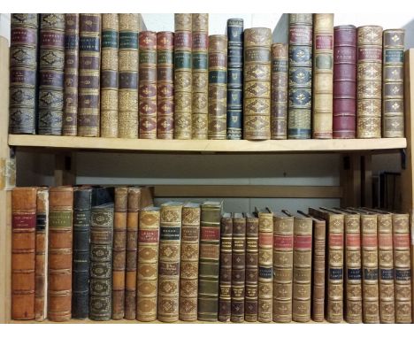 Bindings. Dombey And Son, 2 volumes, by Charles Dickens, London: Chapman and Hall, 1875, black &amp; white illustrations, som