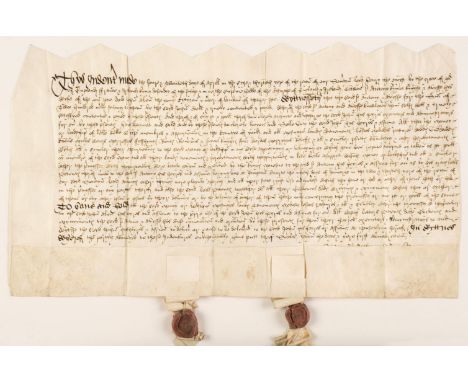 * Yorkshire Deed – Knyvett Family. Conveyance (bargain and sale) for £133 6s 8d, 24 April 1544, Anthony Knyvet, knight, and h