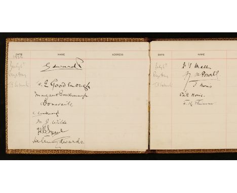 Edward VIII (1894-1972). King of the United Kingdom January – December 1936. A visitors' book, seemingly associated with the 