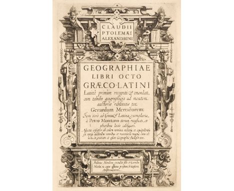 Mercator (Gerard) - Ptolemaeus (Claudius). Geographiae libri octo Graeco-Latini, Amsterdam: Cornelis Nicolai (i.e. Claesz) &a