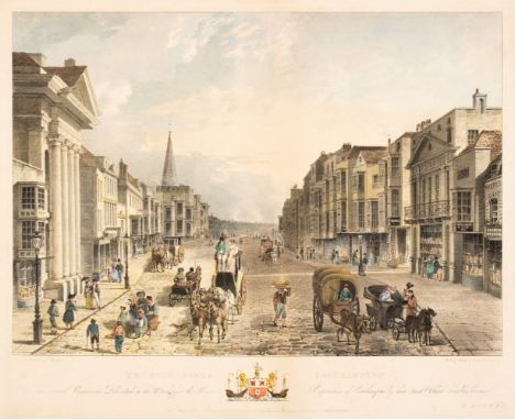 * Southampton. Haghe (L.), The High Street Southampton. W. Day lithographs, H. Buchan, Southampton, 1828, hand-coloured litho