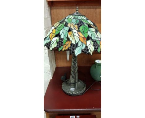 LAMP WITH TIFFANY SHADE 
