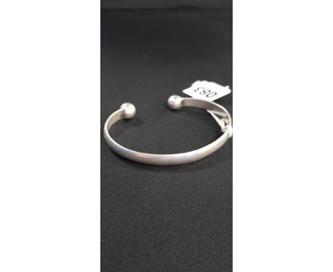 SILVER TORQUE BANGLE 