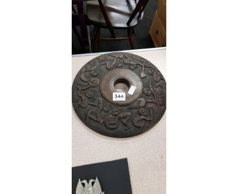 ANTIQUE AFRICA CARVED LAMP BASE
