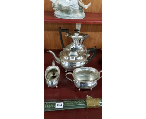 4 PIECE SILVER PLATED TEA SERVICE