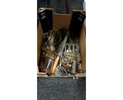 BOX OF OLD TOOLS