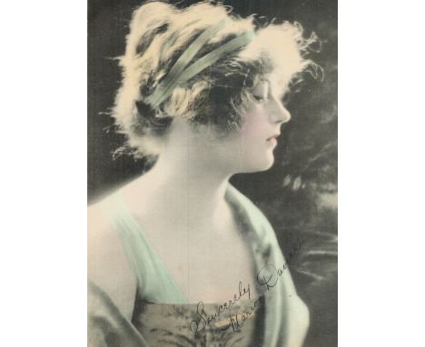 Marion Davies signed vintage 10x7inch photo. Good condition. All autographs come with a Certificate of Authenticity. We combi