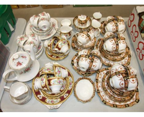Approximately sixty-seven pieces of Royal Albert Crown China teaware, twenty-four pieces of Royal Albert 'Lady Hamilton' teaw
