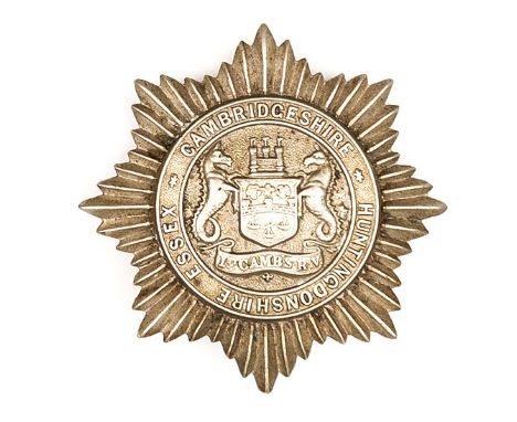 An OR’s WM star cap badge of the 1st Cambridgeshire Rifle Vol Corps (1813). GC           Plate 2