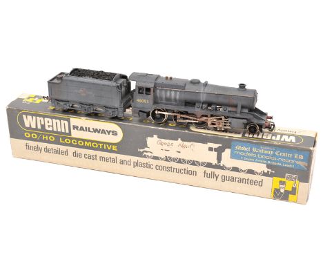 Wrenn OO gauge tender locomotive. BR class 8F 2-8-0 unusually numbered 48085 (W2224) in weathered black livery. Boxed, with p