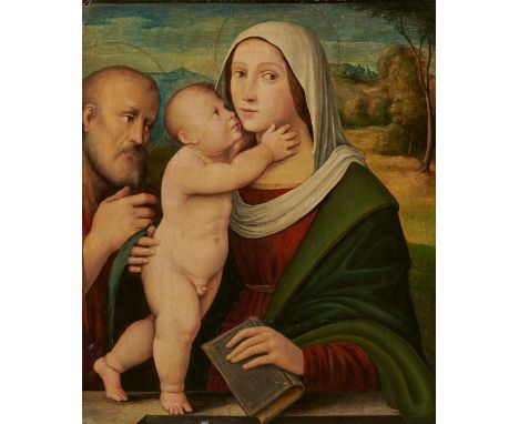 FRANCIA, GIACOMOBologna 1486 - 1557Titel: Heilige Familie. Technik: Öl auf Holz. Maße: 63,5 x 51,5cm. Rahmen/Sockel: Rahmen. 