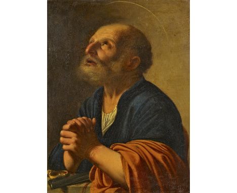 SARACENI, CARLOVenedig um 1580 - 1620Titel: Der Heilige Petrus als Büßer. Datierung: Um 1618-1619. Technik: Öl auf Kupfer. Mo