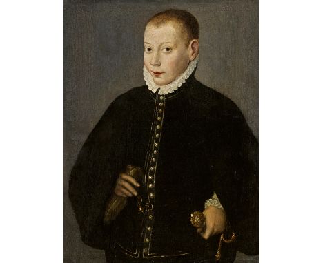 ANGUISSOLA, SOFONISBAum 1535 Cremona - 1625 PalermoTitel: Portrait eines Kindes. Technik: Öl auf Holz. Maße: 37 x 28cm. Rahme