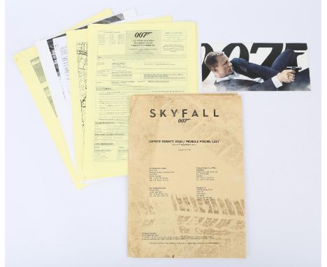 James Bond Skyfall (2012) A collection of production materials containing a variety of flight test documents, aircraft safety