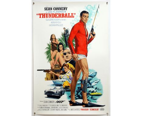James Bond Thunderball (R-2021) Silk screen limited edition print by Paul Mann, 23/113, rolled, 24 x 36 inches. Condition Rep