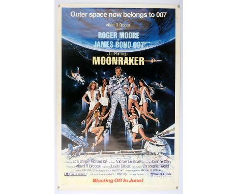 James Bond Moonraker (1979) US Advance One Sheet film poster, rolled, 27 x 41 inches. Condition Report:  In excellent conditi