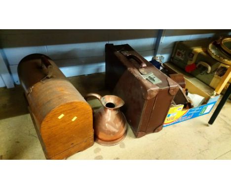 Shelf of assorted including sewing machine etc.