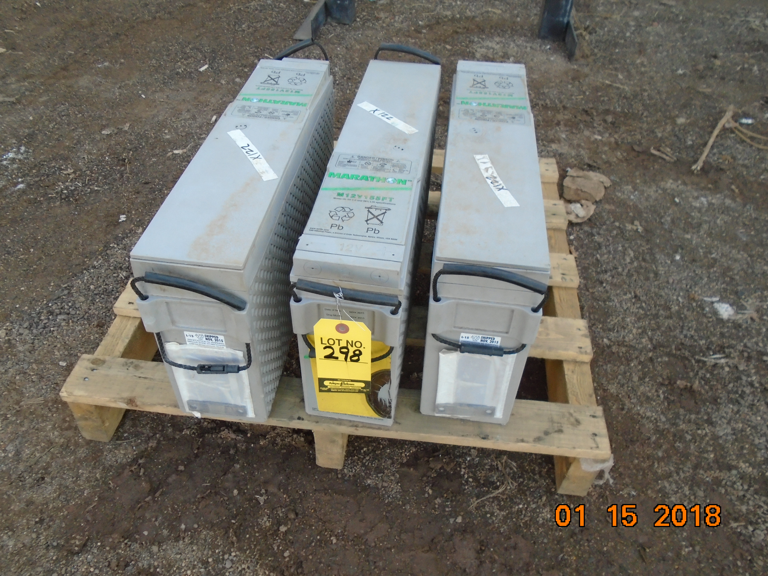 LOT 12VOLT ELECTRIC CAR BATTERIES