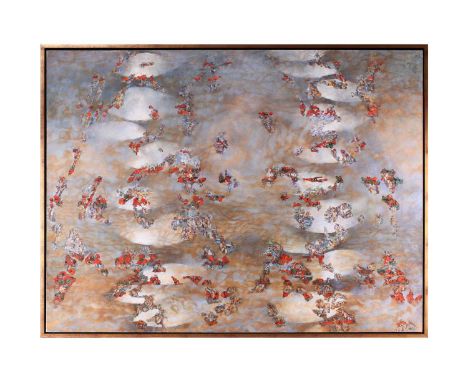 Thérèse Oulton (b. 1953), 'Objektiv' (2002), unsigned, oil on canvas, 92 cm x 122 cm, framed 95 cm x 126 cmMarlborough Fine A