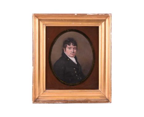 Josiah Slater (1782 - 1837), Portrait of a gentleman in a black coat, possibly the Irish politician Daniel O'Connell (1775 - 