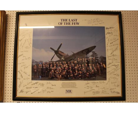 'The Last of the Few' framed Print produced by the Mail on Sunday you Magazine Picturing the Valiant members of the Battle of