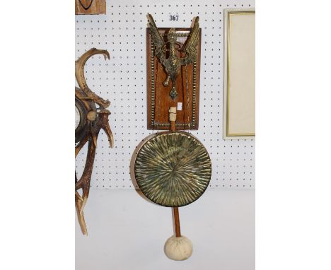 William Tonks and Son Brass Mythical Bird Gong c1870. William Tonks and Son of Birmingham original, quality superb cast brass