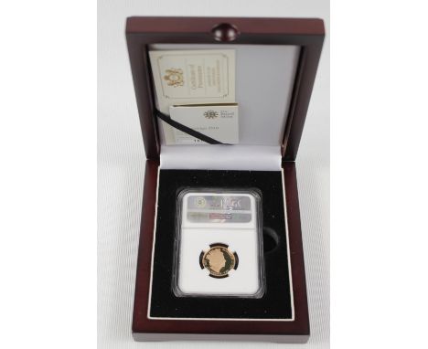 Cased Proof 2016 Gold Sovereign Sealed and Certificated 90th Birthday James Butler Cameo Profile First Strike 185 of 500 