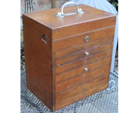 Dentists Portable Chest of Drawers &amp; Equipment c1950's. Engraved chrome plaque with "CJR Kettler" of C.J.R Kettler Orthod