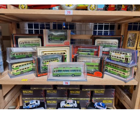 Southdown Buses: Corgi: six diecast boxed bus and coach models; together with six further boxed examples by Exclusive First E