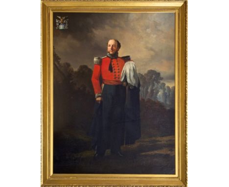 Samuel Lane (1780 - 1859), oil on canvas - full-length portrait of Henry John Sperling (1795 - 1882) of Dynes Hall, probably 