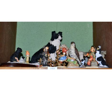 A group of Border Fine Art models; Goebel figures etc 